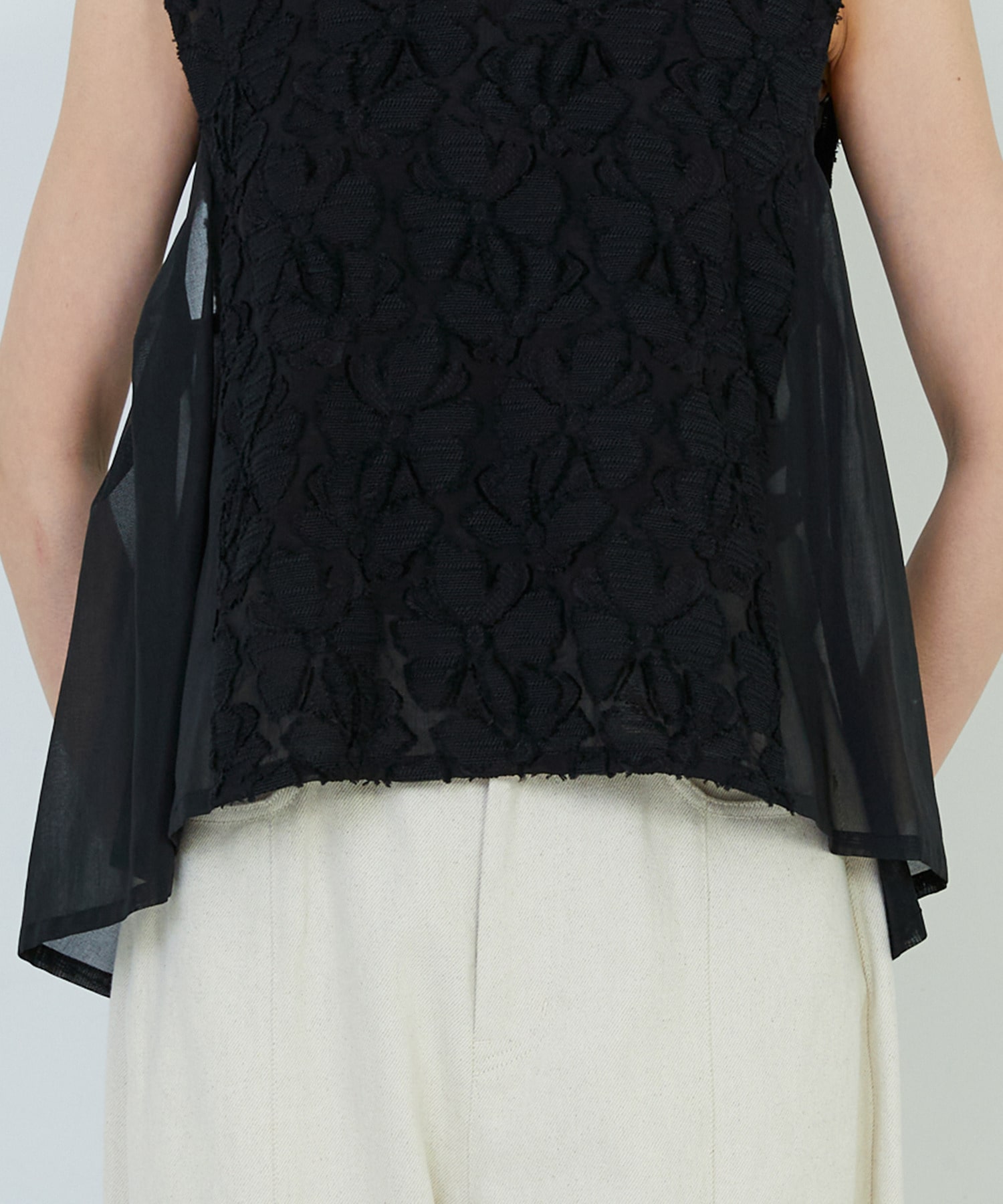 【ADIEU TRISTESSE】｜2BUY10%OFF・3BUY20%OFF｜【2way】カットジャカードベスト 詳細画像 パープル 23