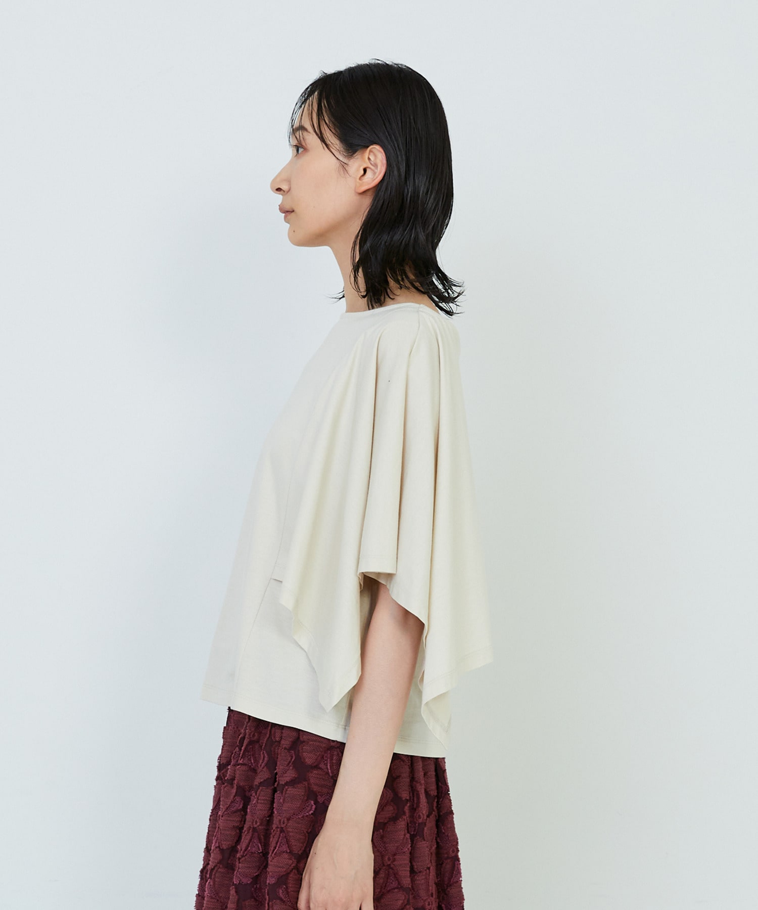 【ADIEU TRISTESSE】｜2BUY10%OFF・3BUY20%OFF｜ハンカチスリーブシャツ 詳細画像 ブラック 11