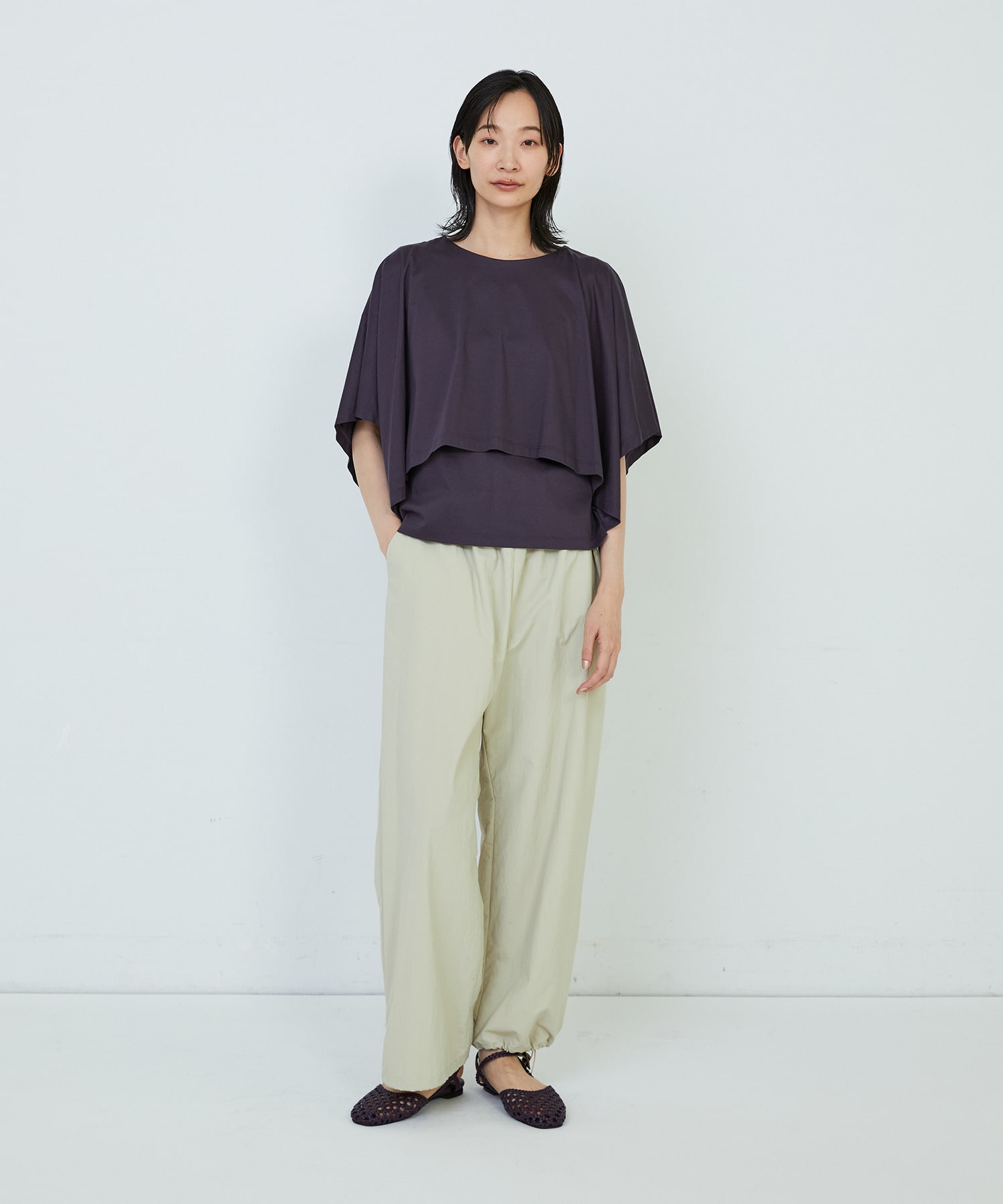 【ADIEU TRISTESSE】｜2BUY10%OFF・3BUY20%OFF｜ハンカチスリーブシャツ 詳細画像 ブラック 13