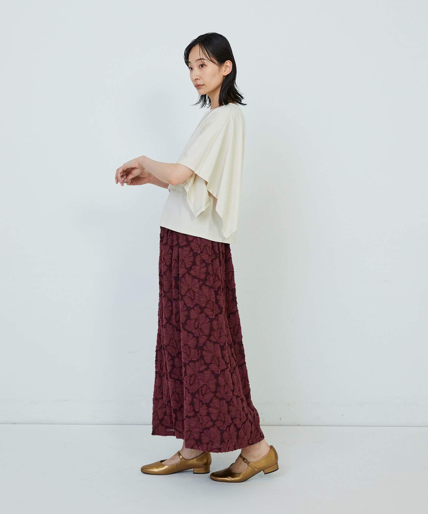 【ADIEU TRISTESSE】｜2BUY10%OFF・3BUY20%OFF｜ハンカチスリーブシャツ 詳細画像 ブラック 2