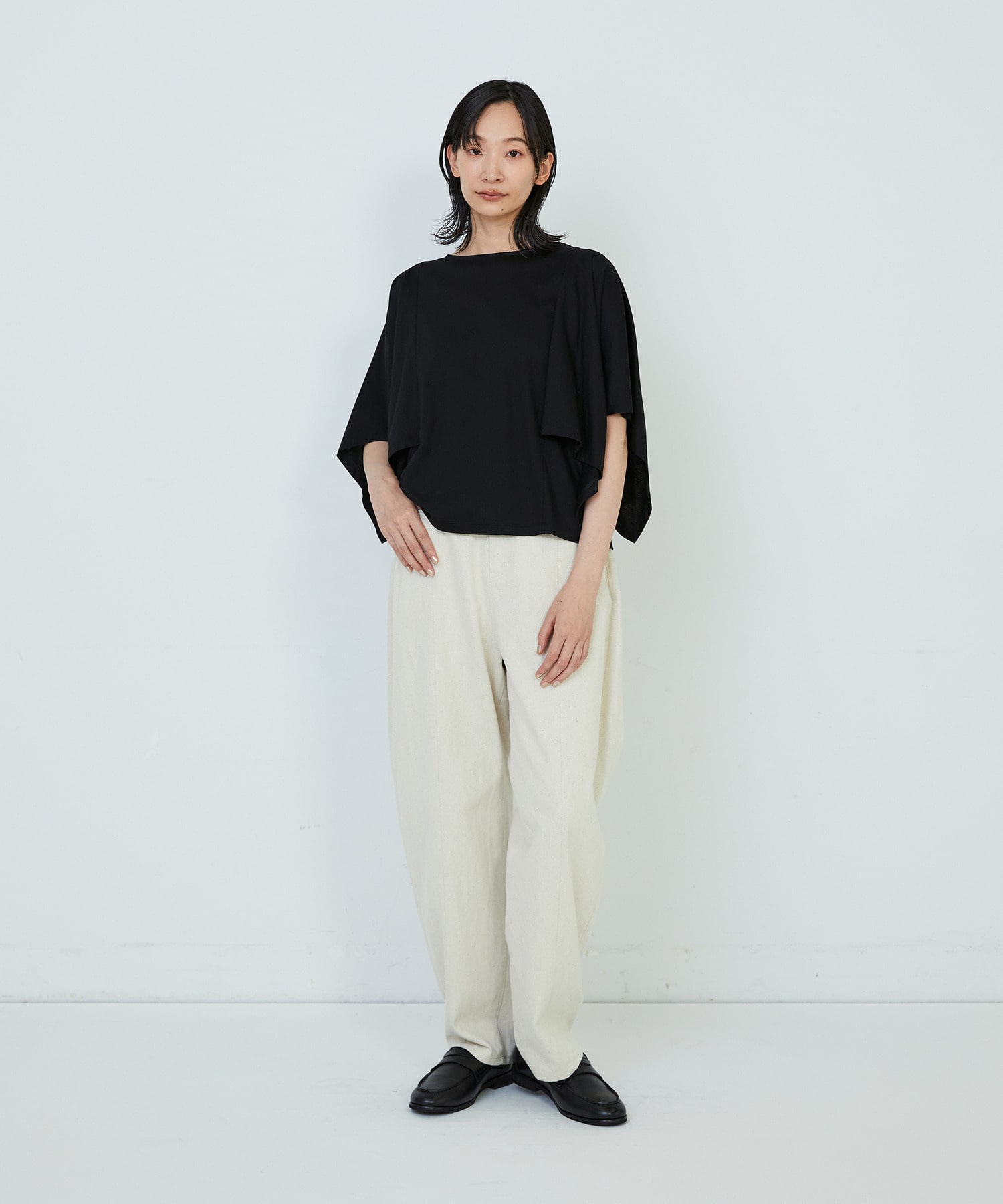 【ADIEU TRISTESSE】｜2BUY10%OFF・3BUY20%OFF｜ハンカチスリーブシャツ 詳細画像 ブラック 26