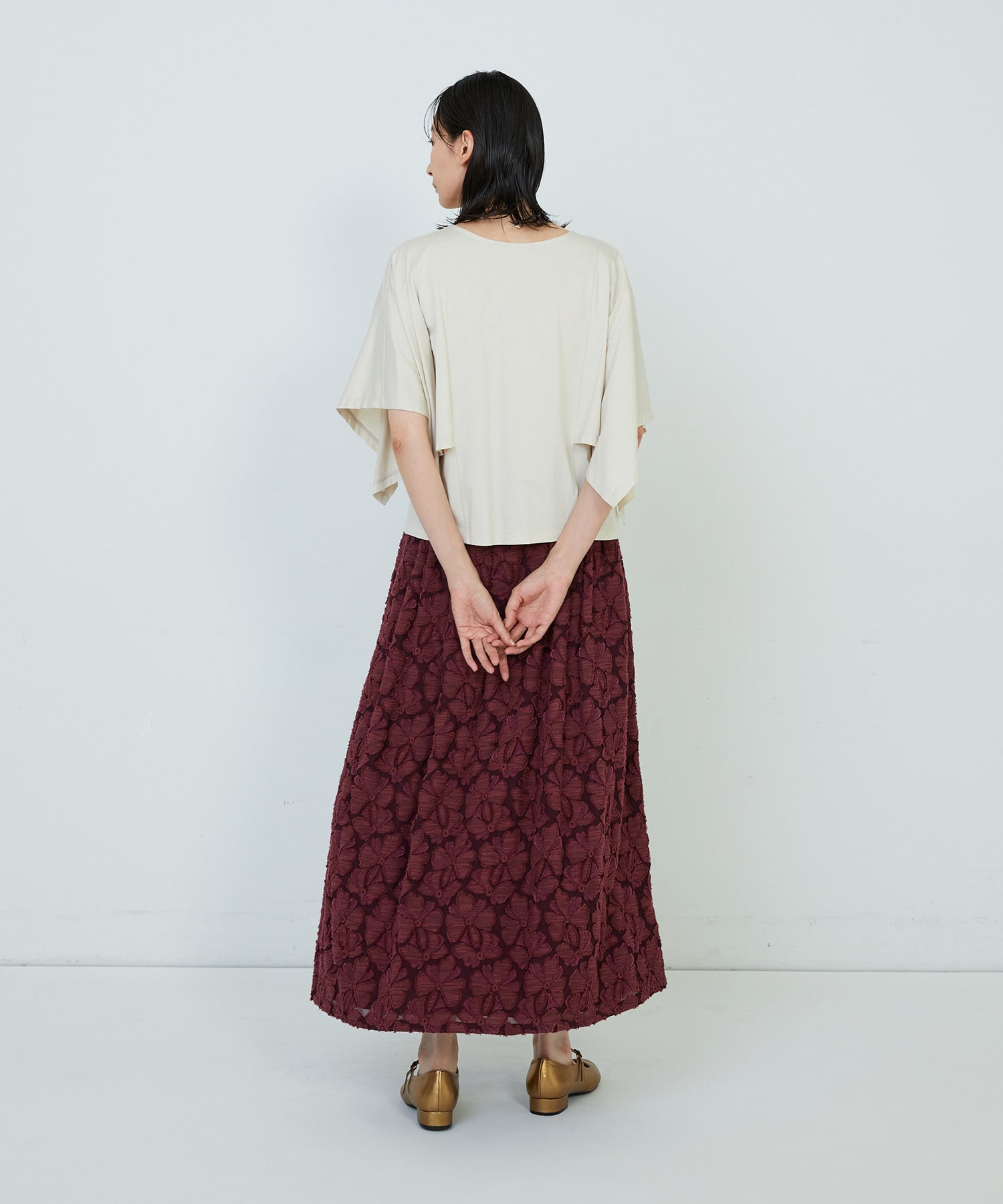 【ADIEU TRISTESSE】｜2BUY10%OFF・3BUY20%OFF｜ハンカチスリーブシャツ 詳細画像 ブラック 3