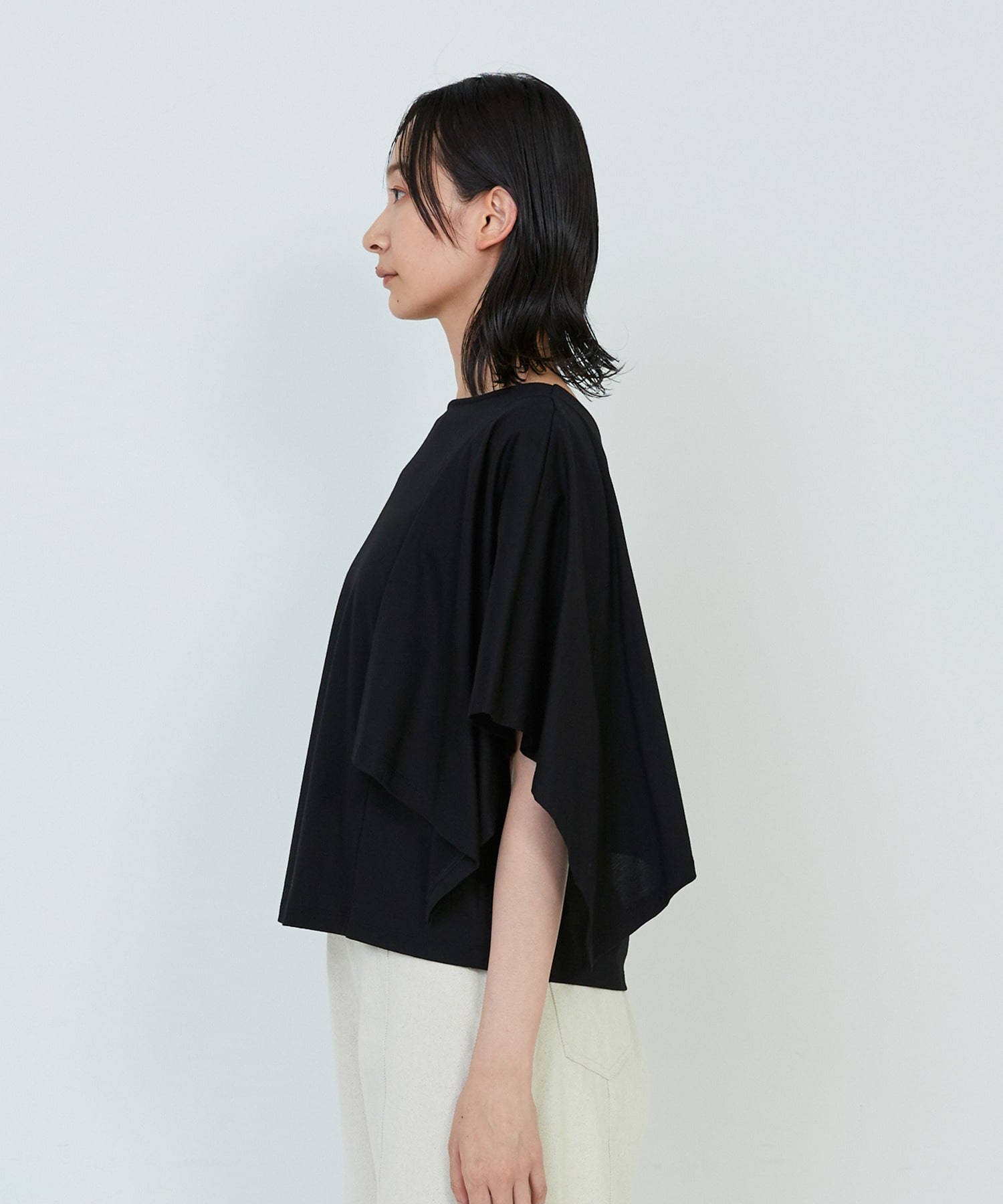 【ADIEU TRISTESSE】｜2BUY10%OFF・3BUY20%OFF｜ハンカチスリーブシャツ 詳細画像 ブラック 30