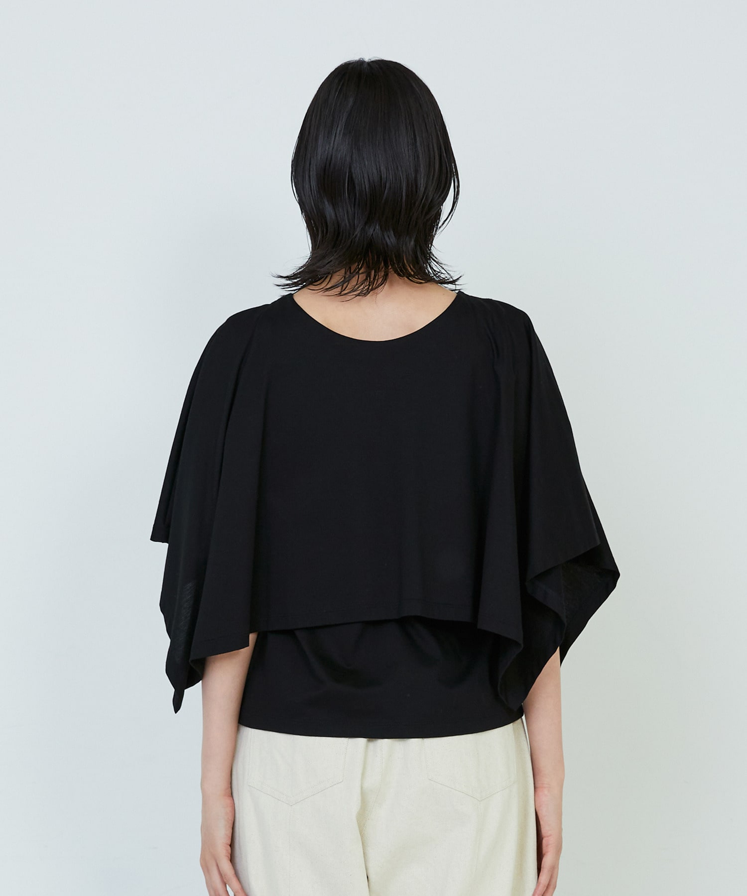 【ADIEU TRISTESSE】｜2BUY10%OFF・3BUY20%OFF｜ハンカチスリーブシャツ 詳細画像 ブラック 31