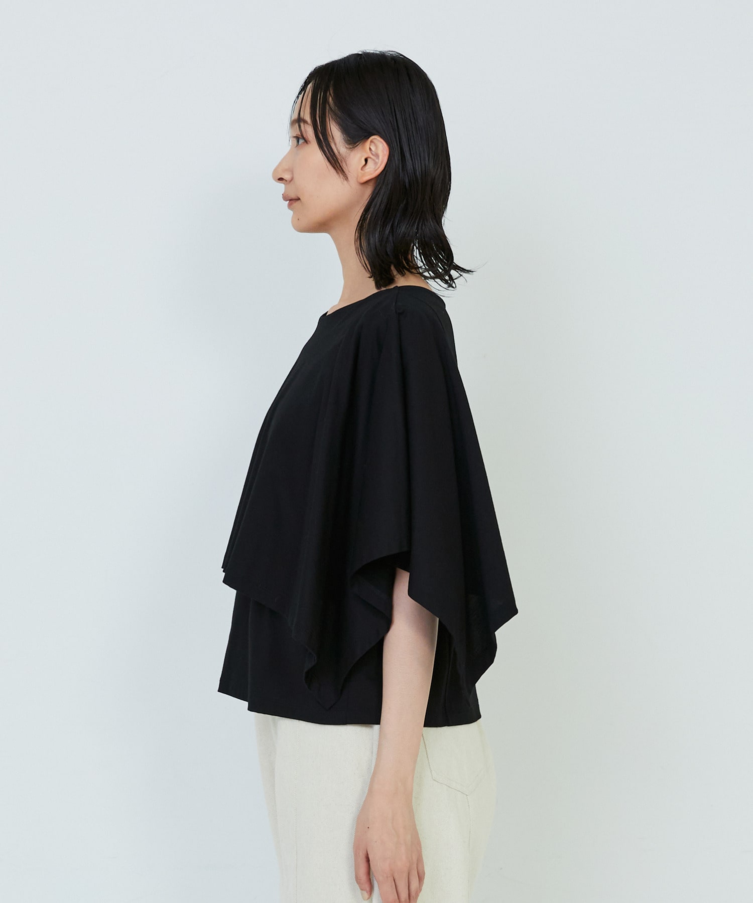 【ADIEU TRISTESSE】｜2BUY10%OFF・3BUY20%OFF｜ハンカチスリーブシャツ 詳細画像 ブラック 35