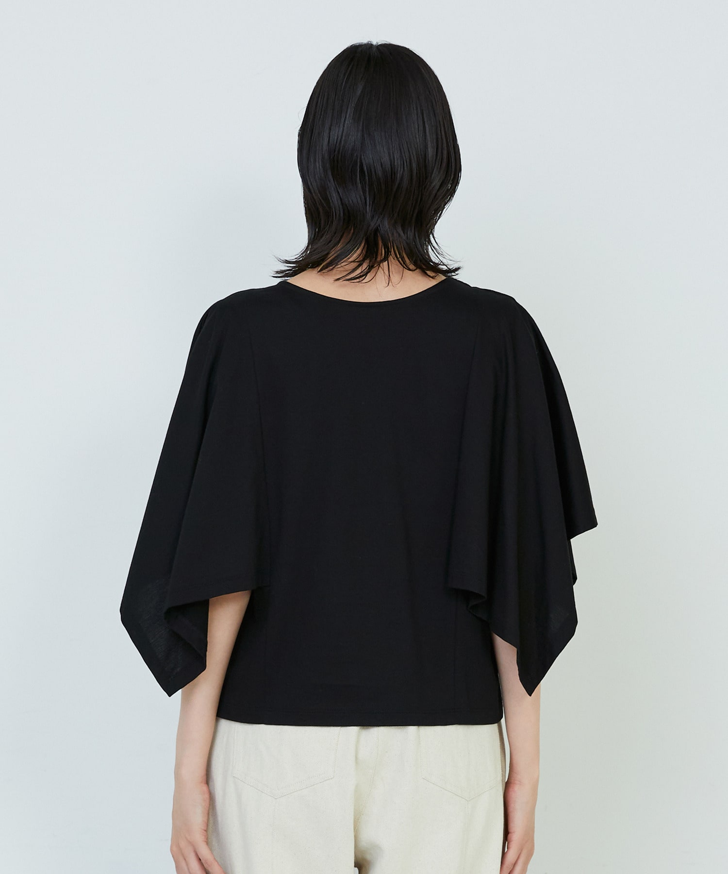 【ADIEU TRISTESSE】｜2BUY10%OFF・3BUY20%OFF｜ハンカチスリーブシャツ 詳細画像 ブラック 36