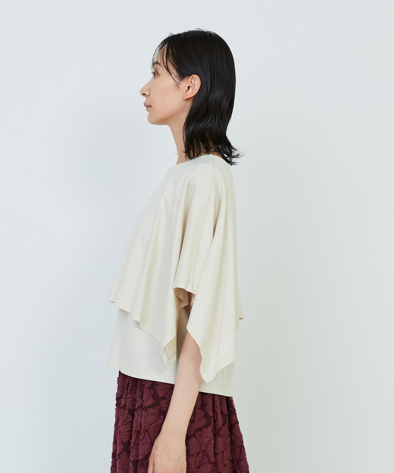 【ADIEU TRISTESSE】｜2BUY10%OFF・3BUY20%OFF｜ハンカチスリーブシャツ 詳細画像 ブラック 5