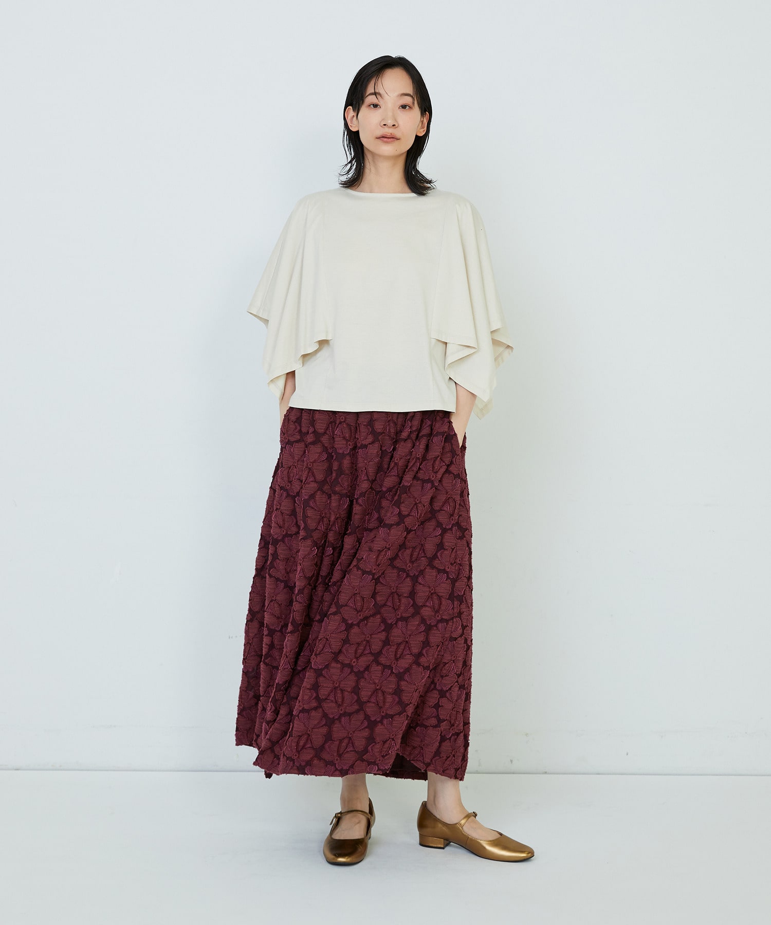 【ADIEU TRISTESSE】｜2BUY10%OFF・3BUY20%OFF｜ハンカチスリーブシャツ 詳細画像 ブラック 7