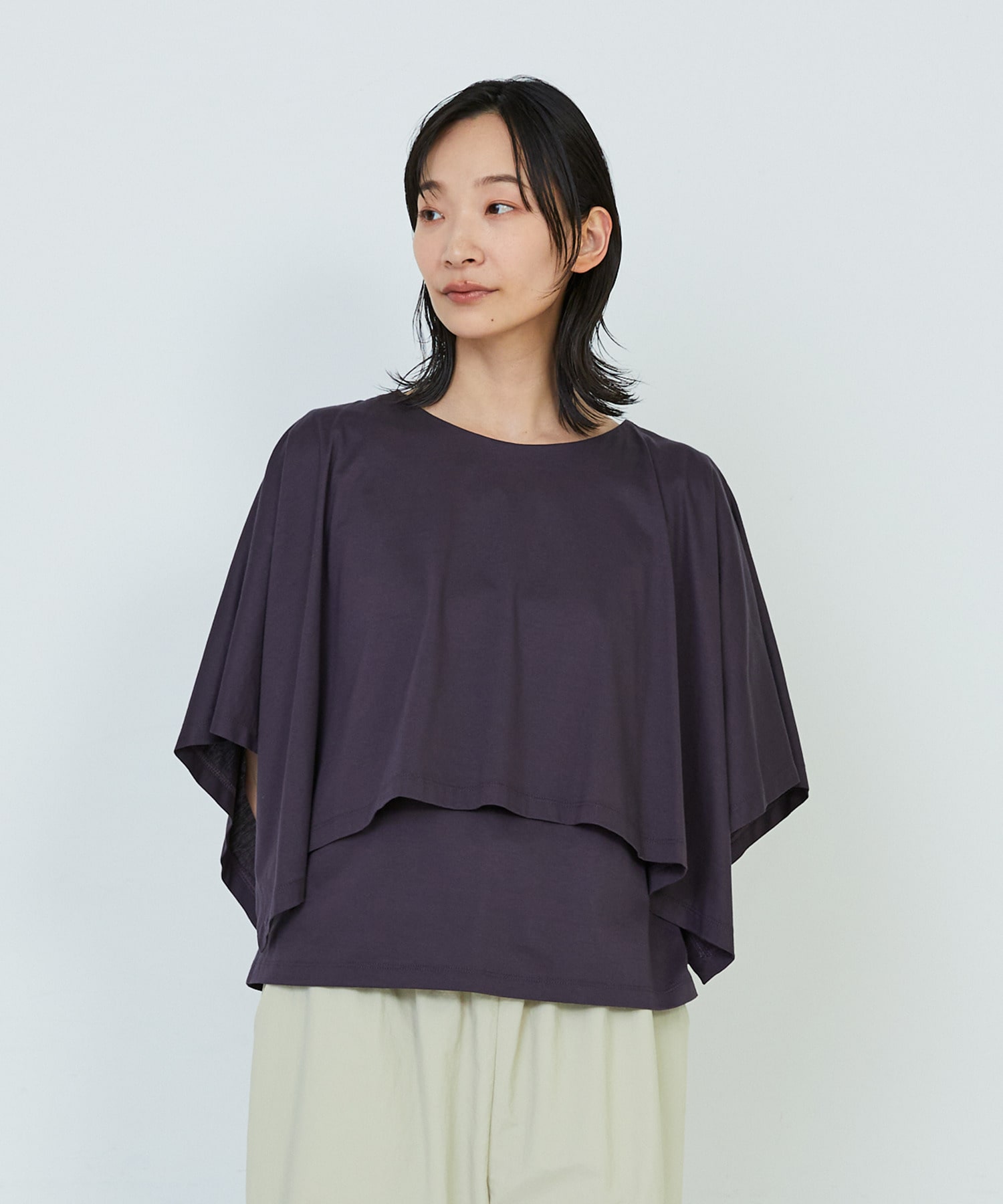 【ADIEU TRISTESSE】｜2BUY10%OFF・3BUY20%OFF｜ハンカチスリーブシャツ 詳細画像 ブラウン 1