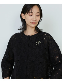 【ADIEU TRISTESSE】ラ・フランスシルエットブローチ 詳細画像 グリーン 2