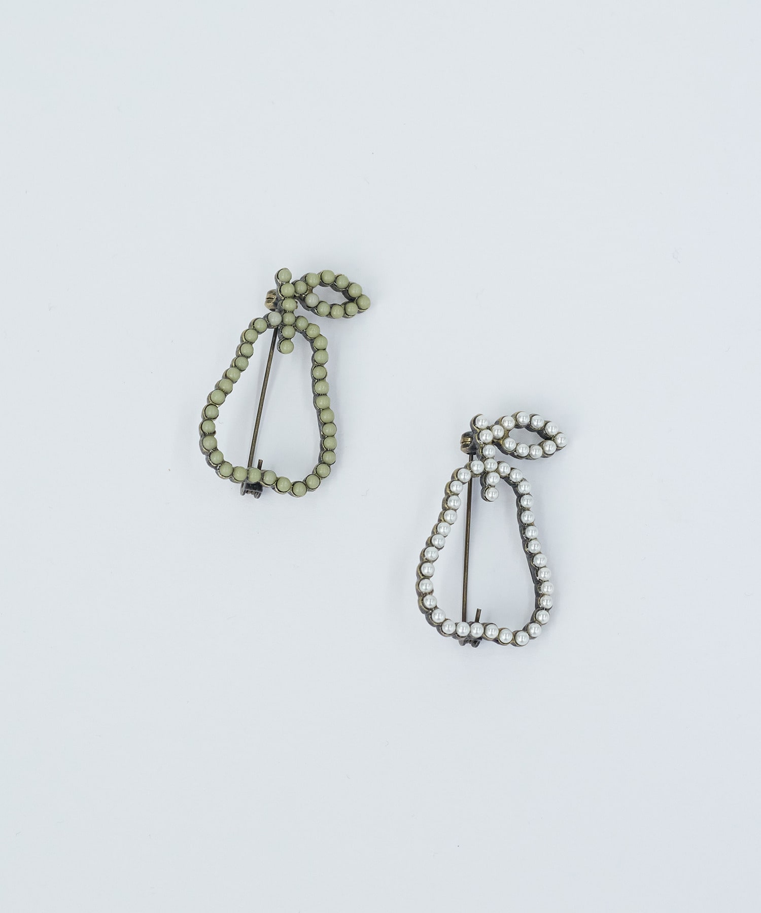 【ADIEU TRISTESSE】ラ・フランスシルエットブローチ 詳細画像 グリーン 1