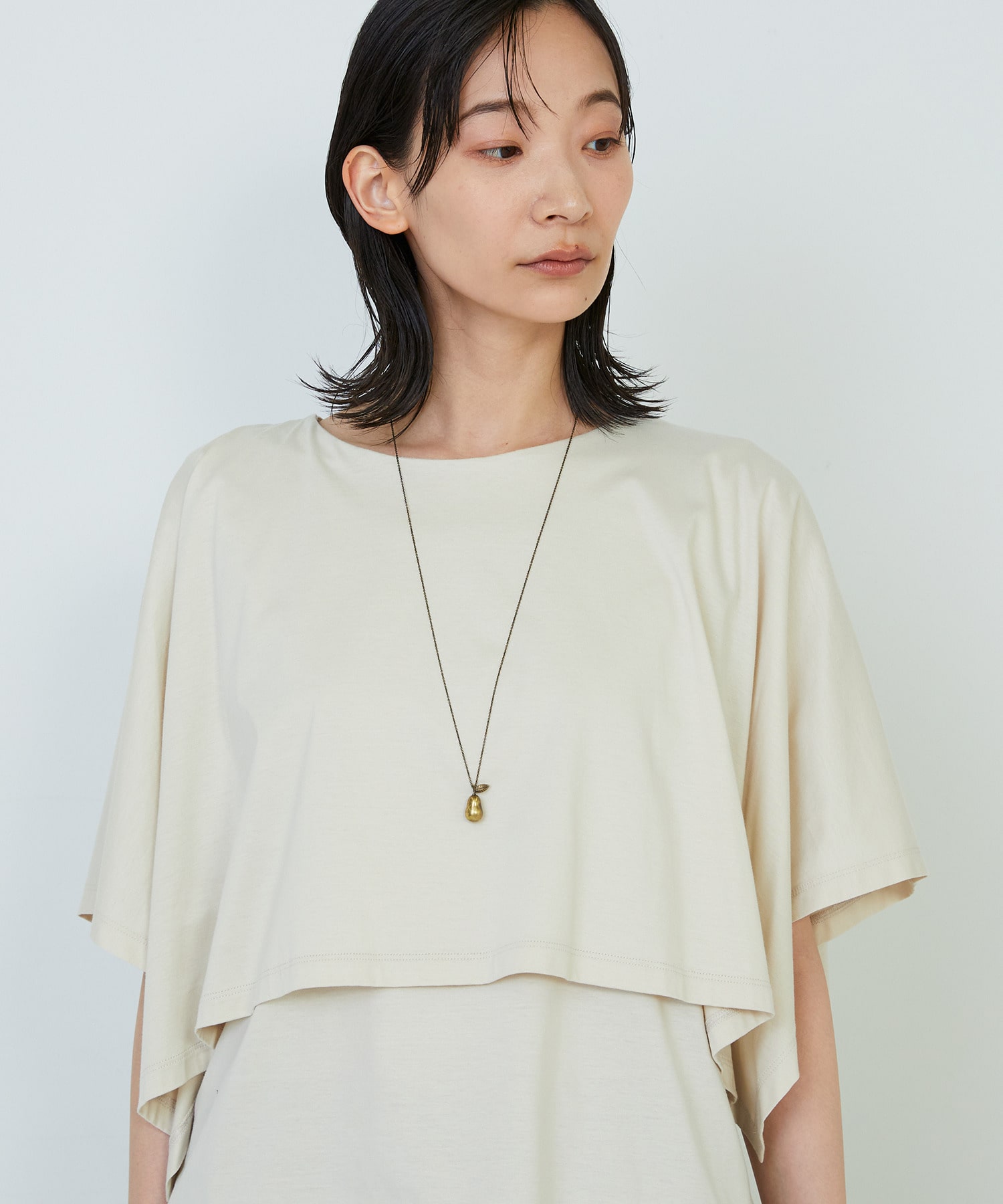 【ADIEU TRISTESSE】ラ・フランスワントップネックレス 詳細画像 マスタード 3