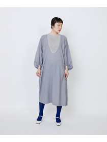 【LOISIR】｜2BUY10%OFF・3BUY20%OFF｜【MTサイズ有り】エステスウールケミカルレース使いワンピース 詳細画像 ブラック 10