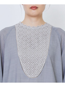 【LOISIR】｜2BUY10%OFF・3BUY20%OFF｜【MTサイズ有り】エステスウールケミカルレース使いワンピース 詳細画像 ブラック 17