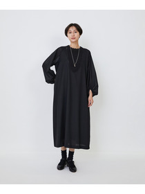 【LOISIR】｜2BUY10%OFF・3BUY20%OFF｜【MTサイズ有り】エステスウールケミカルレース使いワンピース 詳細画像 ブラック 2