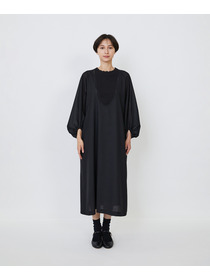 【LOISIR】｜2BUY10%OFF・3BUY20%OFF｜【MTサイズ有り】エステスウールケミカルレース使いワンピース 詳細画像 ブラック 6