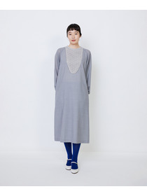 【LOISIR】｜2BUY10%OFF・3BUY20%OFF｜【MTサイズ有り】エステスウールケミカルレース使いワンピース 詳細画像 ブラック 9