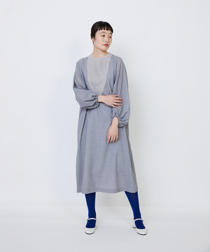 【LOISIR】｜2BUY10%OFF・3BUY20%OFF｜【MTサイズ有り】エステスウールケミカルレース使いワンピース 詳細画像 ライトグレー 1