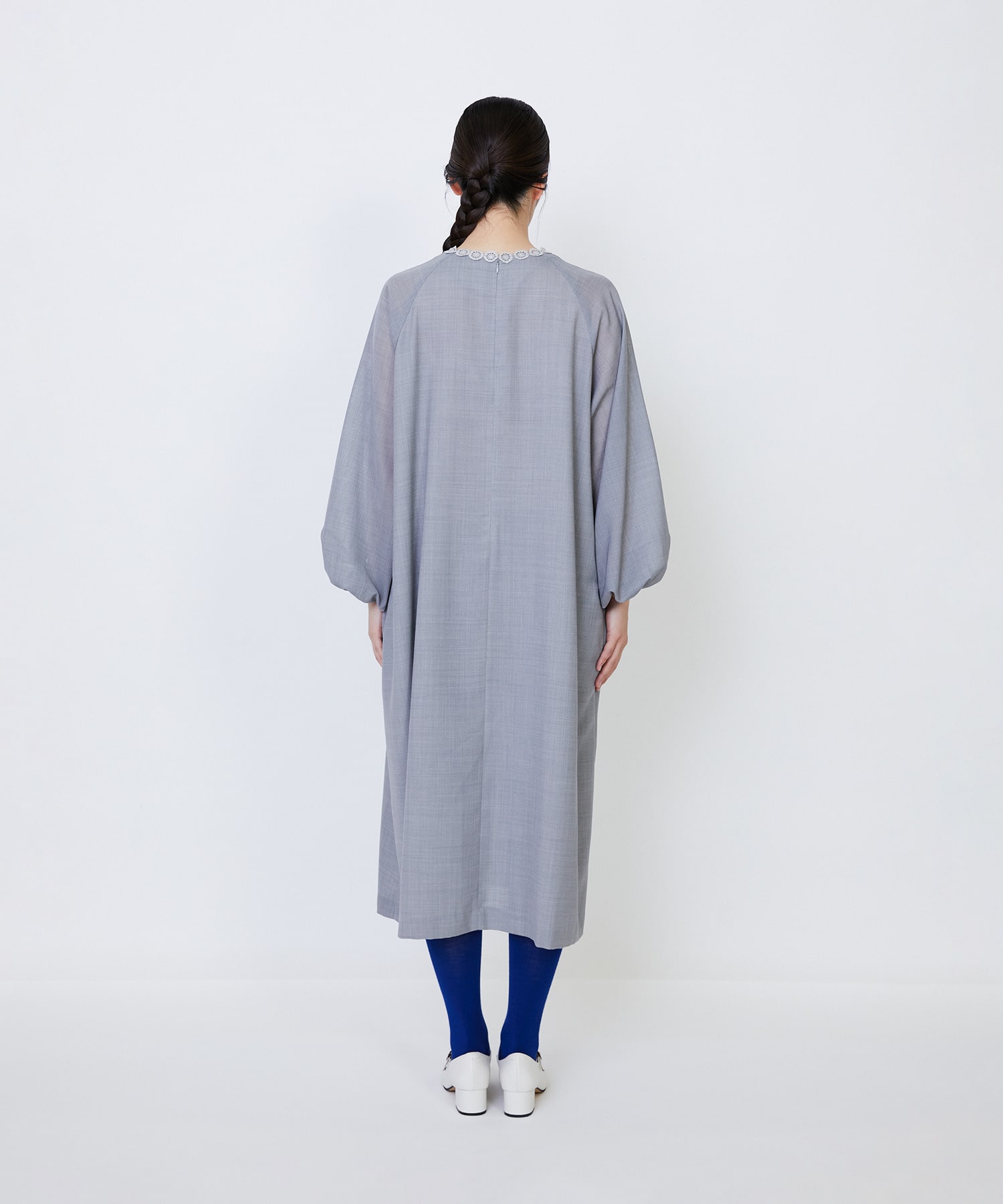 【LOISIR】｜2BUY10%OFF・3BUY20%OFF｜【MTサイズ有り】エステスウールケミカルレース使いワンピース 詳細画像 ブラック 16