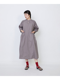 【LOISIR】｜2BUY10%OFF・3BUY20%OFF｜【9月ベストセラーブランド内1位】インドコットンポプリンハンドスモッキングワンピース 詳細画像 モカ 12