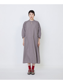 【LOISIR】｜2BUY10%OFF・3BUY20%OFF｜【9月ベストセラーブランド内1位】インドコットンポプリンハンドスモッキングワンピース 詳細画像 モカ 16