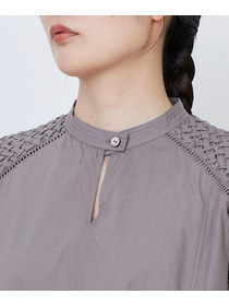 【LOISIR】｜2BUY10%OFF・3BUY20%OFF｜【9月ベストセラーブランド内1位】インドコットンポプリンハンドスモッキングワンピース 詳細画像 モカ 19