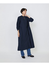 【LOISIR】｜2BUY10%OFF・3BUY20%OFF｜【9月ベストセラーブランド内1位】インドコットンポプリンハンドスモッキングワンピース 詳細画像 モカ 4