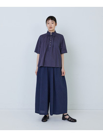 【LOISIR】｜2BUY10%OFF・3BUY20%OFF｜リバティプリントオーバーダイ二重フレアーカラーブラウス 詳細画像 A 10