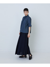 【LOISIR】｜2BUY10%OFF・3BUY20%OFF｜リバティプリントオーバーダイ二重フレアーカラーブラウス 詳細画像 A 2