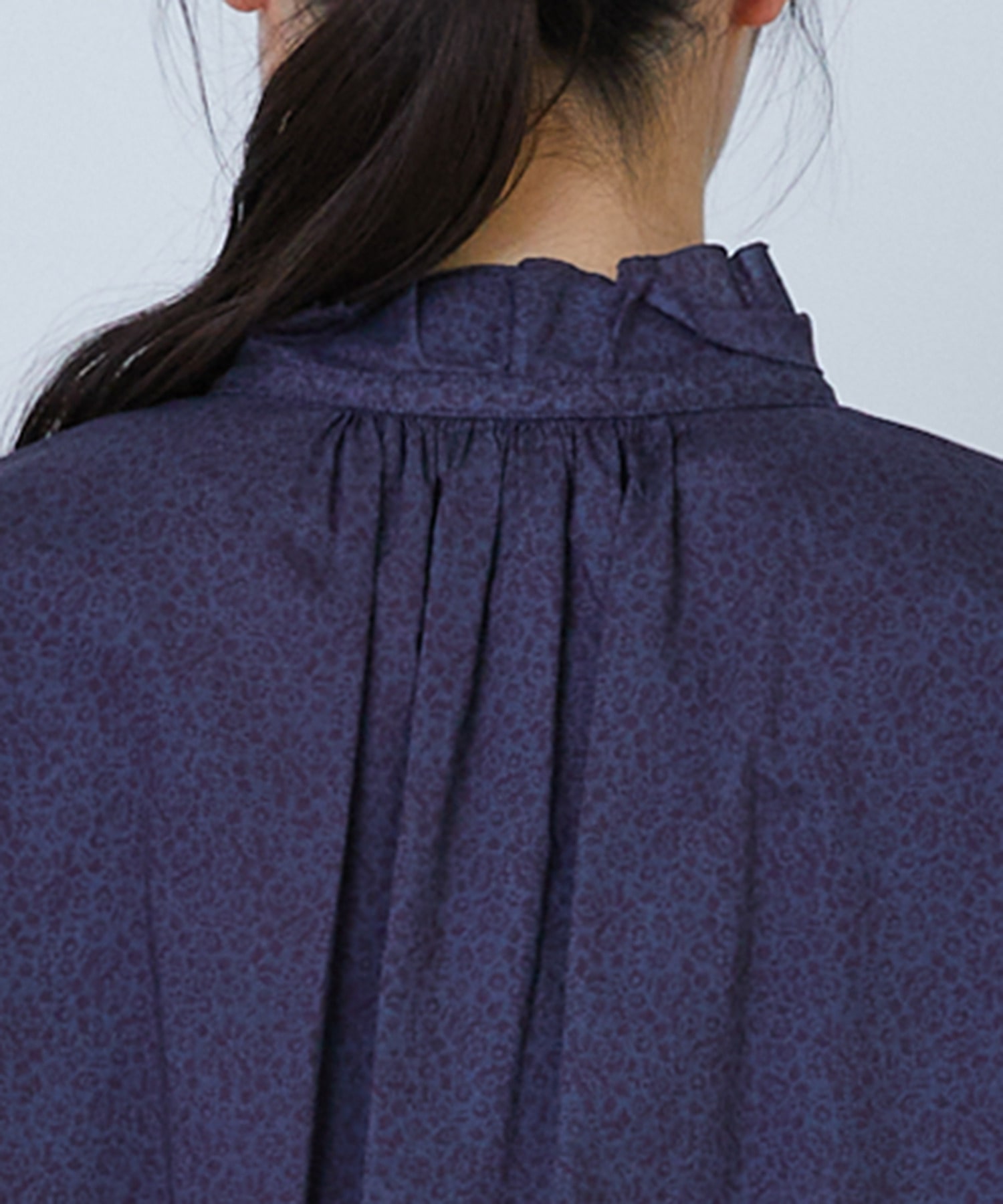 【LOISIR】｜2BUY10%OFF・3BUY20%OFF｜リバティプリントオーバーダイ二重フレアーカラーブラウス 詳細画像 A 18