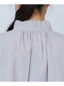 【LOISIR】コットンワッシャーローン二重フレアーカラーブラウス 詳細画像 ベージュ 11