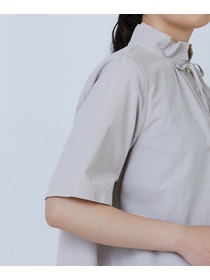 【LOISIR】コットンワッシャーローン二重フレアーカラーブラウス 詳細画像 ベージュ 12