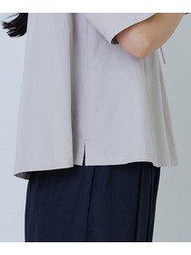 【LOISIR】コットンワッシャーローン二重フレアーカラーブラウス 詳細画像 ベージュ 13