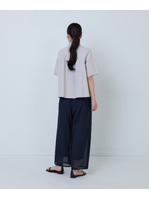 【LOISIR】コットンワッシャーローン二重フレアーカラーブラウス 詳細画像 ベージュ 6