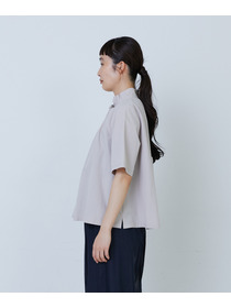 【LOISIR】コットンワッシャーローン二重フレアーカラーブラウス 詳細画像 ベージュ 8