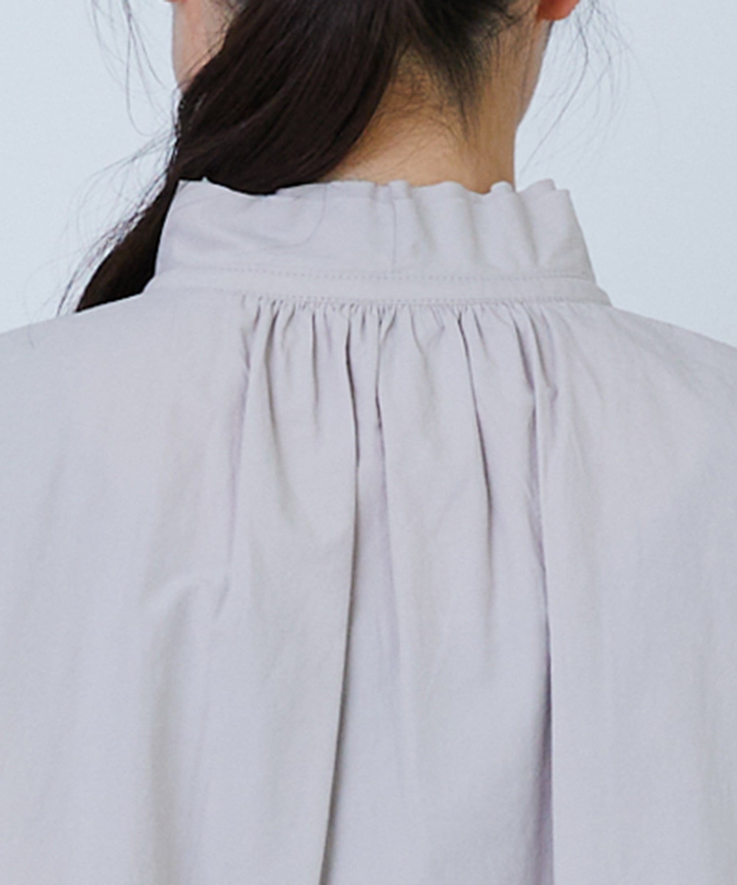 【LOISIR】コットンワッシャーローン二重フレアーカラーブラウス 詳細画像 ベージュ 11