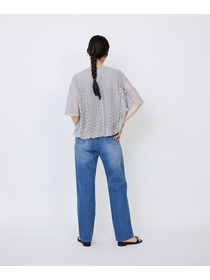 【LOISIR】｜2BUY10%OFF・3BUY20%OFF｜コットンケミカルレースバルーンブラウス 詳細画像 ブラック 13