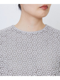 【LOISIR】｜2BUY10%OFF・3BUY20%OFF｜コットンケミカルレースバルーンブラウス 詳細画像 ブラック 17