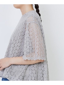 【LOISIR】｜2BUY10%OFF・3BUY20%OFF｜コットンケミカルレースバルーンブラウス 詳細画像 ブラック 19