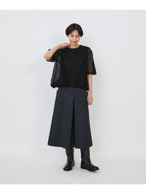 【LOISIR】｜2BUY10%OFF・3BUY20%OFF｜コットンケミカルレースバルーンブラウス 詳細画像 ブラック 2