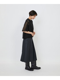 【LOISIR】｜2BUY10%OFF・3BUY20%OFF｜コットンケミカルレースバルーンブラウス 詳細画像 ブラック 3