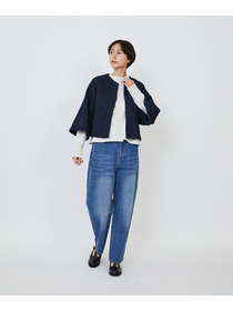 【LOISIR】｜2BUY10%OFF・3BUY20%OFF｜インドコットンポプリンハンドスモッキングブラウスジャケット 詳細画像 ブラック 11