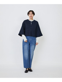 【LOISIR】｜2BUY10%OFF・3BUY20%OFF｜インドコットンポプリンハンドスモッキングブラウスジャケット 詳細画像 ブラック 12