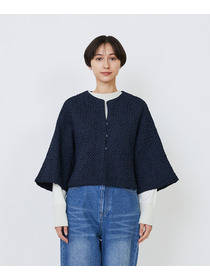 【LOISIR】｜2BUY10%OFF・3BUY20%OFF｜インドコットンポプリンハンドスモッキングブラウスジャケット 詳細画像 ブラック 16