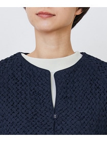 【LOISIR】｜2BUY10%OFF・3BUY20%OFF｜インドコットンポプリンハンドスモッキングブラウスジャケット 詳細画像 ブラック 19