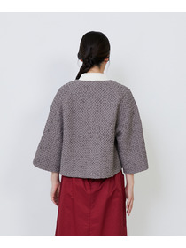 【LOISIR】｜2BUY10%OFF・3BUY20%OFF｜インドコットンポプリンハンドスモッキングブラウスジャケット 詳細画像 ブラック 9