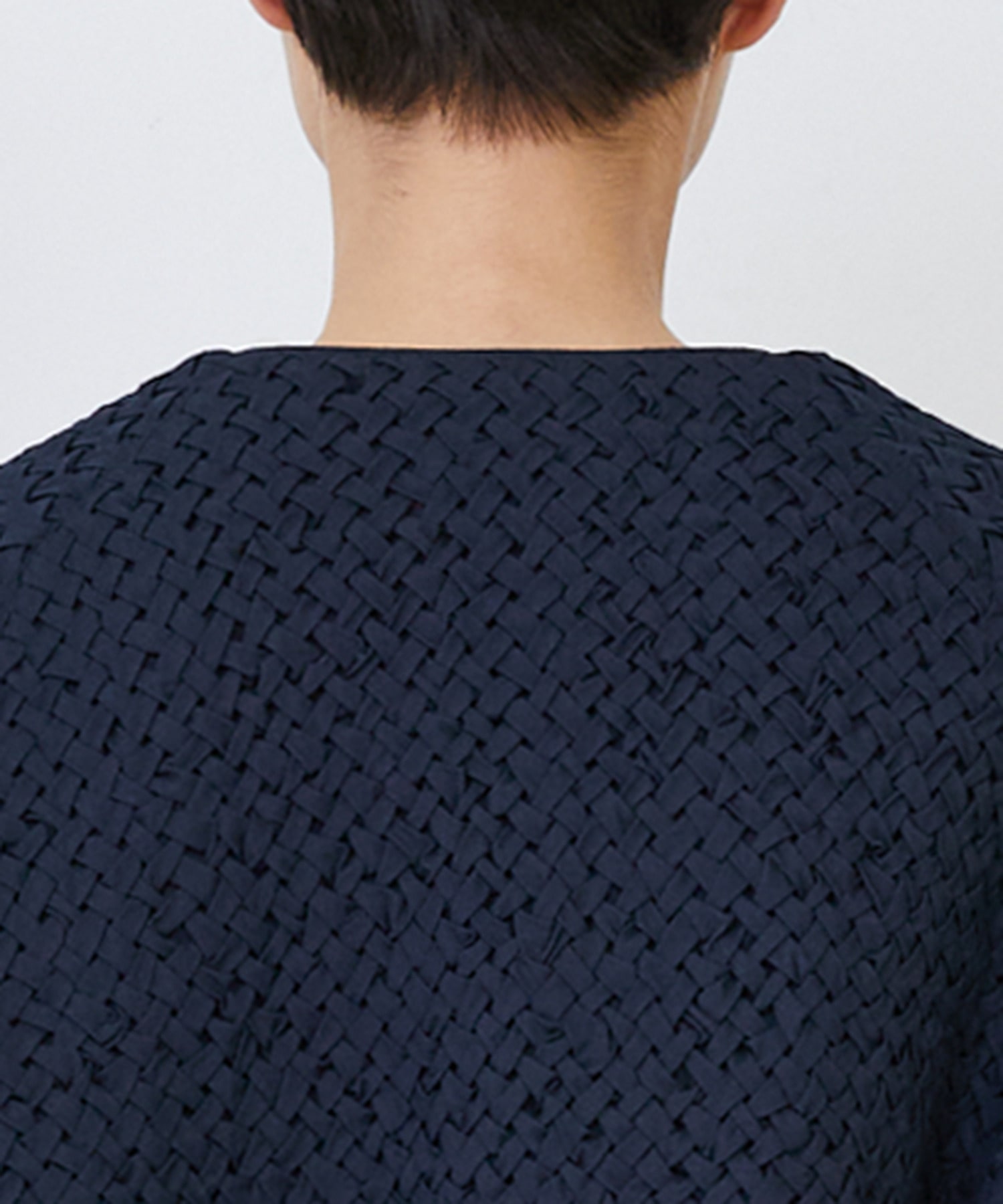 【LOISIR】｜2BUY10%OFF・3BUY20%OFF｜インドコットンポプリンハンドスモッキングブラウスジャケット 詳細画像 ブラック 20