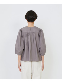 【LOISIR】｜2BUY10%OFF・3BUY20%OFF｜インドコットンポプリンハンドスモッキングブラウス 詳細画像 ブラック 10