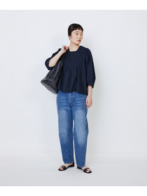 【LOISIR】｜2BUY10%OFF・3BUY20%OFF｜インドコットンポプリンハンドスモッキングブラウス 詳細画像 ブラック 11