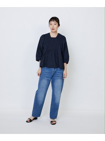 【LOISIR】｜2BUY10%OFF・3BUY20%OFF｜インドコットンポプリンハンドスモッキングブラウス 詳細画像 ブラック 12